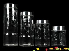 56333: 4pc Glass Canister Set