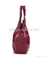 A5199 Wine-red double handle totes bag 2