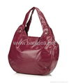 A5199 Wine-red double handle totes bag 3