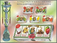 BARAKA HOOKAH MOLASSES TOBACCO FREE 10 DIFFERENT FLAVOUR (SECOND)