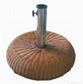 Umbrella Base (Plastic Rattan / Cement) for Thatch Wooden Frame Umbrella 1