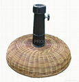 Umbrella Base (Plastic Rattan / Cement) for Thatch Wooden Frame Umbrella 2