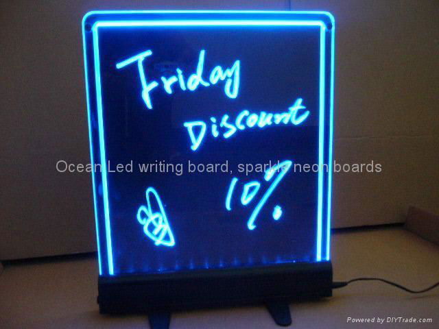 leg stand table top led writing board