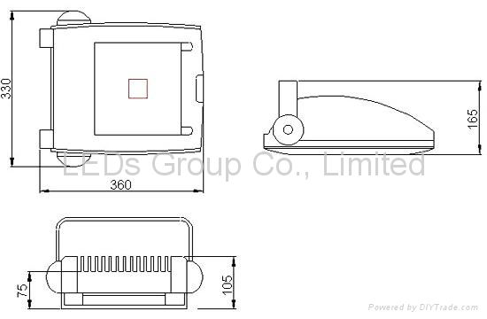 IP65 50W LED floodlight (10W, 20W, 30W, 50W) 2