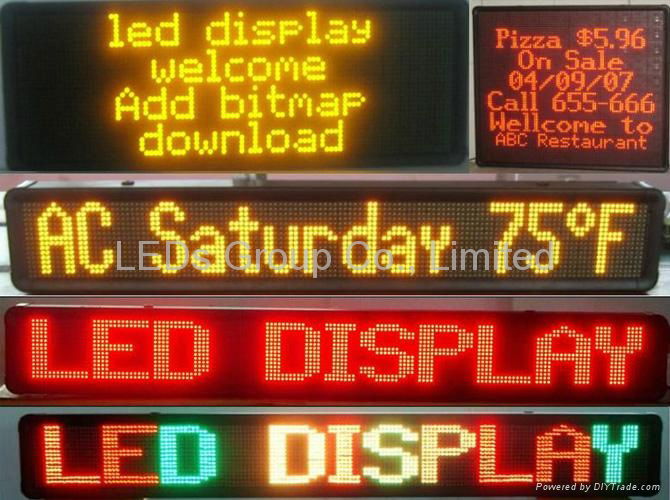 Customized Single and Double Color LED Moving Sign 5