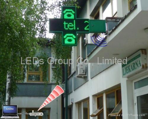 P10 Two Color LED Pharmacy Cross Display (2D/3D) 3