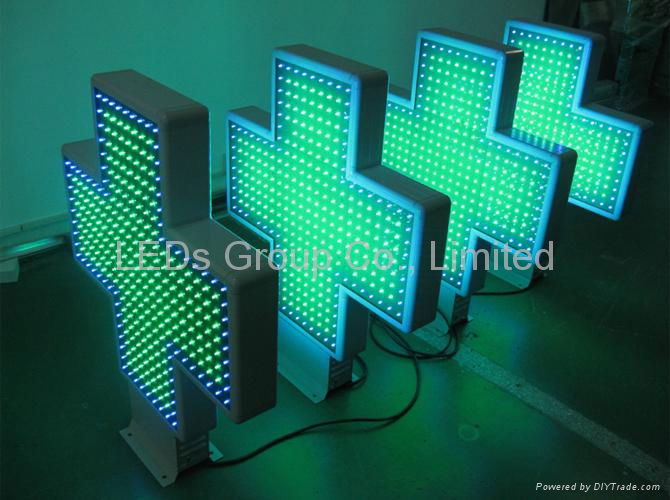 P10 Two Color LED Pharmacy Cross Display (2D/3D) 5