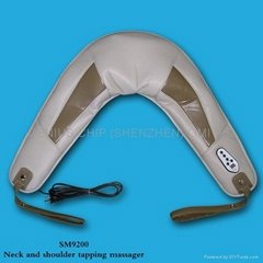 Neck and shoulder tapping massager 