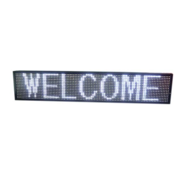 Semi-outdoor led message sign RGY color 2 lines 3