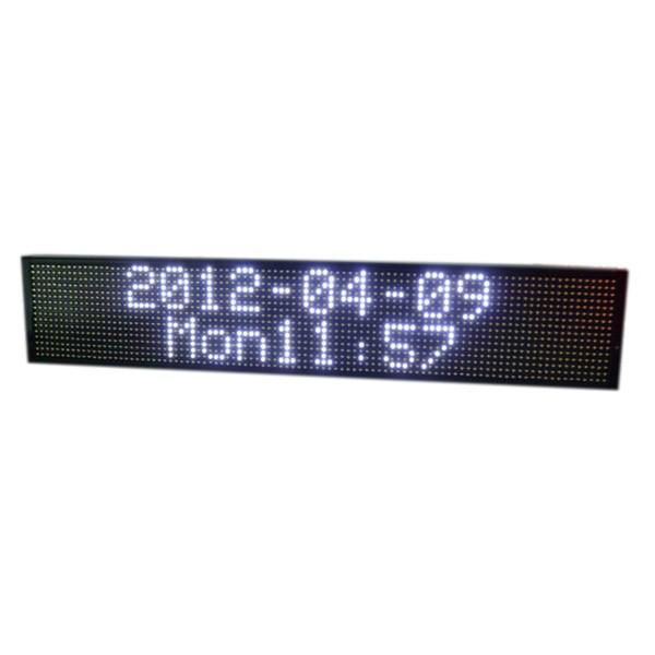 Semi-outdoor led message sign RGY color 2 lines 4