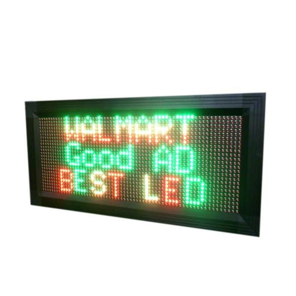 Semi-outdoor scrolling led display RGY color 3 lines