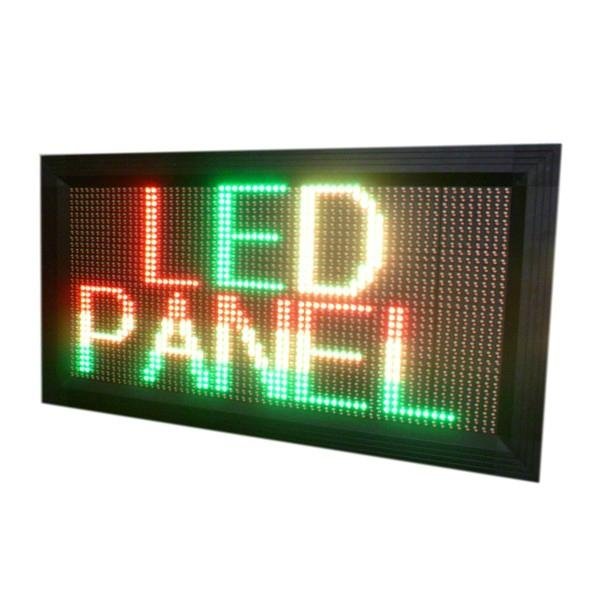 Semi-outdoor led electronic display RGY color 4 lines 4