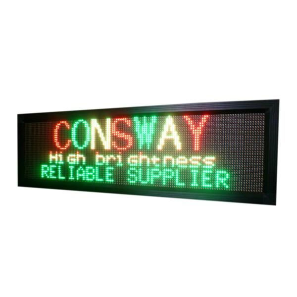 Semi-outdoor led electronic sign RGY color 4 lines