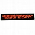 Indoor led bus display sign red color 2 lines