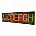 Indoor led shop sign RGY 3 color 4 lines 2