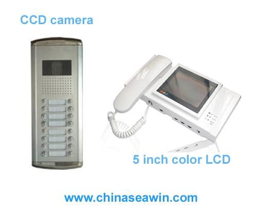 5 inch color video intercom (video indoor phone)