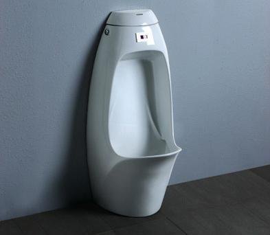 urinal with sensor