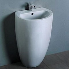 basin with pedestal