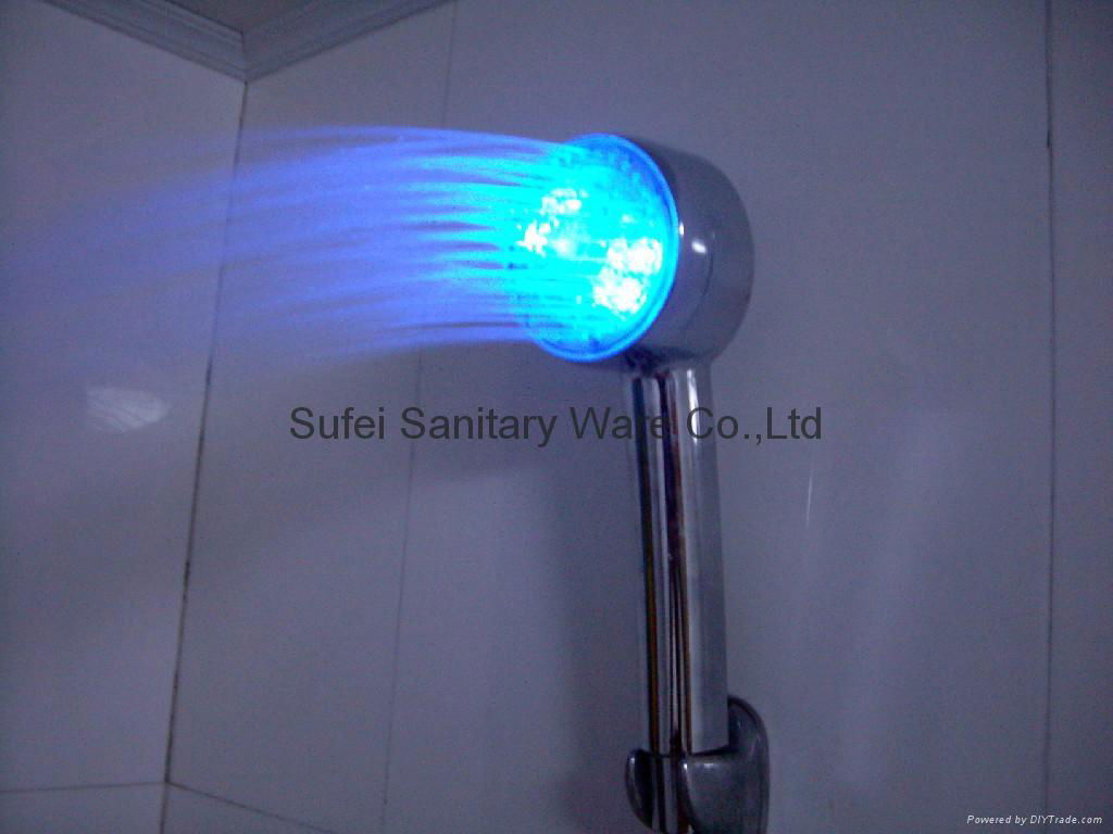 temperature control LED shower head