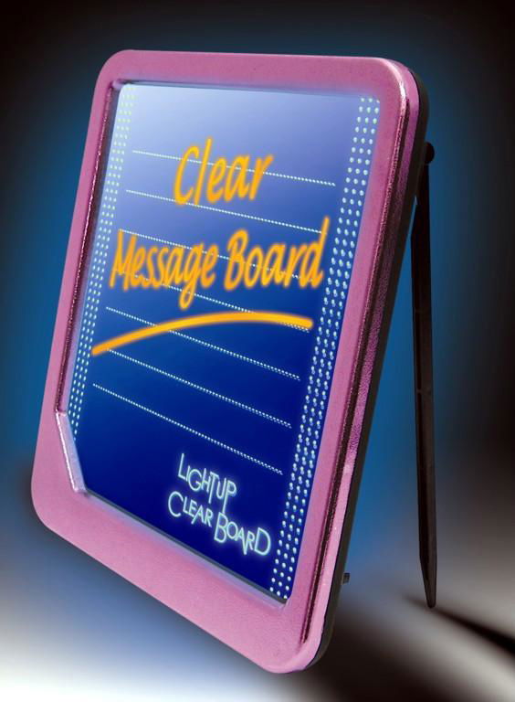 fluorescent message board 