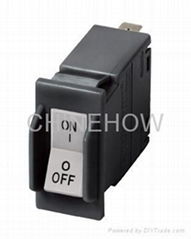 hydraulic magnetic circuit breaker for equipment protection.