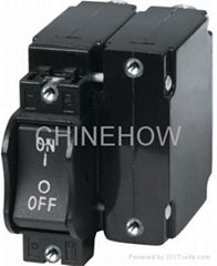 hydraulic magnetic circuit breaker for equipment protection.