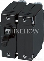 hydraulic magnetic circuit breaker for equipment protection.