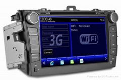 Corolla (Toyota) car pc with wifi and 3G 8inch 