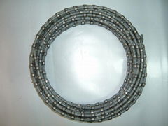 Diamond plastic wire saw for granite profiling