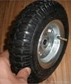 Solid Rubber Wheel,solid wheel,rubber wheel,hand trolley wheel 10"x350-4 3