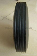 Solid Rubber Wheel,solid wheel,rubber wheel,hand trolley wheel 10"x2.5"