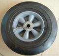 Solid Rubber Wheel,solid wheel,rubber wheel,hand trolley wheel 10"x2.5" 4