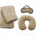 Pillow,Blanket & Eye Mask Set