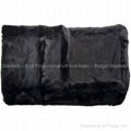 Luxurious Leather/Faux Fur Throw