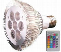 rgb dimmable par30 spotlight 6w