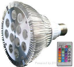 rgb dimmable par38 12W spotlight