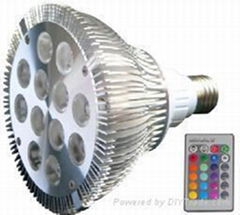 rgb dimmable par38 12W spotlight