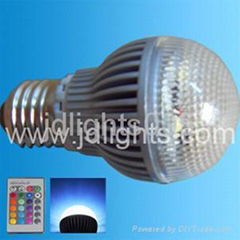 rgb dimmable bulb 3w spot light