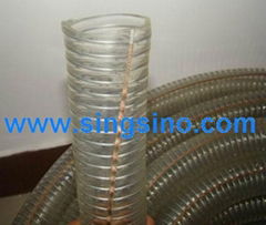 PVC steel-wire & fiber strengthen anti-static hose