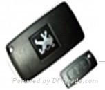 peugeot 407 3 button flip remote  case