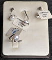 pearl earring,ring and pendant