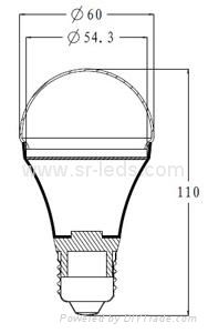 5W LED Replacement Bulb 2