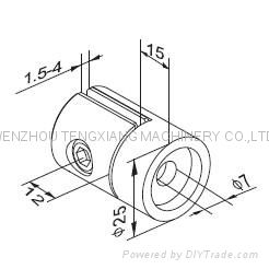 Stainless steel railing components sheet holder 2