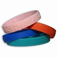 Silicone Embossed Wristband