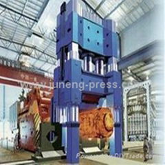 Hydraulic open die forging press