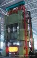 Hydraulic hot die forging press