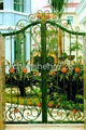 Hot galvanized wrought iron gate 5