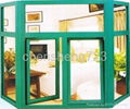 Aluminum tilt and turn windows (Thermal Break) green color 1