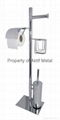 3-in-1 bathroom accessory-Magazin Holder&Toilet Roll Holder&Brush Holder 5