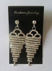 Diamond drop earrings